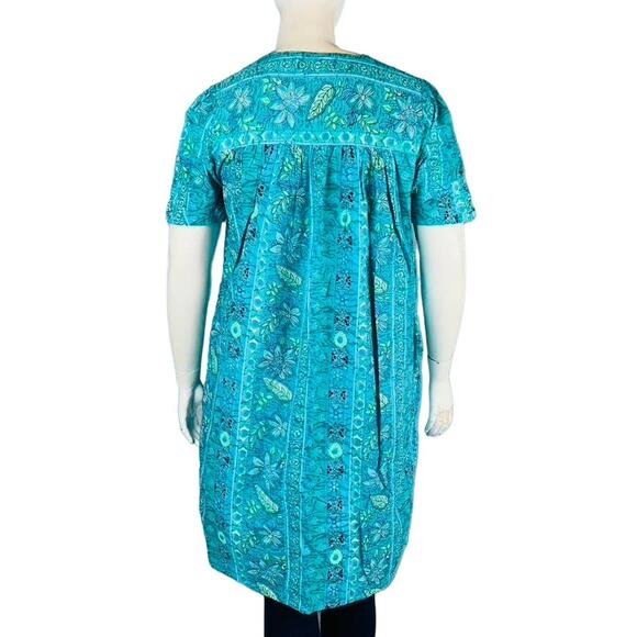 Styled by Soybury House Coat Womans Large Dress Floral Mu Mu Patio Lounger VTG - Picture 4 of 7